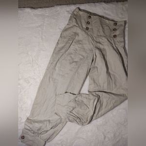 Lightweight High-waisted Linen Pants